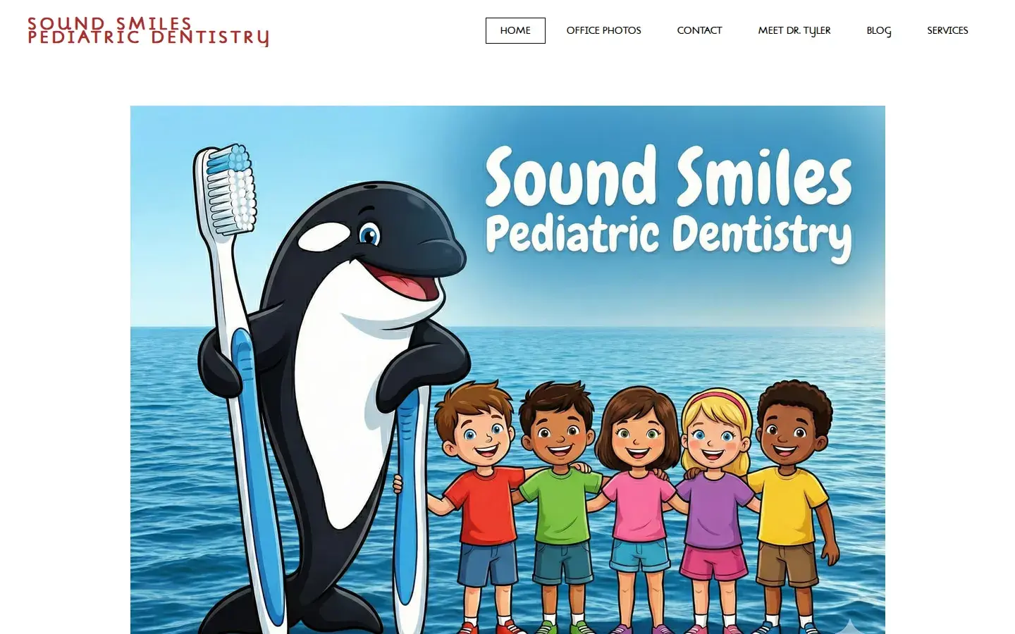 Homepage preview of Sound Smiles Pediatric Dentistry