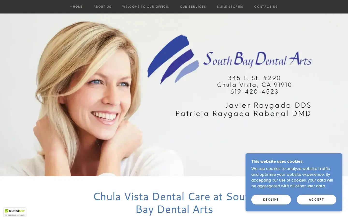 Homepage preview of South Bay Dental Arts