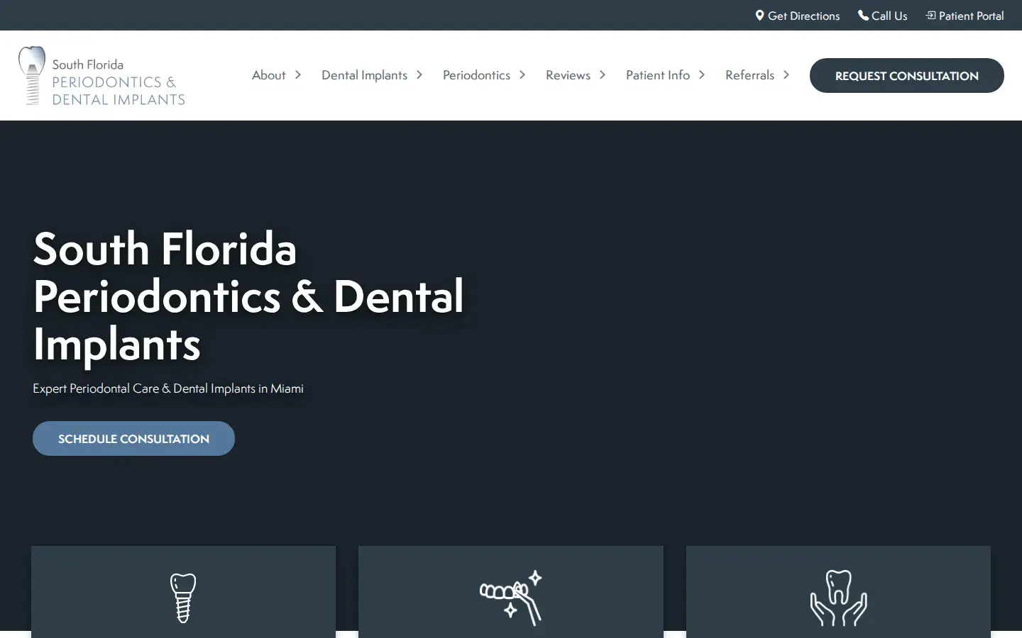 Homepage preview of South Florida Periodontics and Dental Implants
