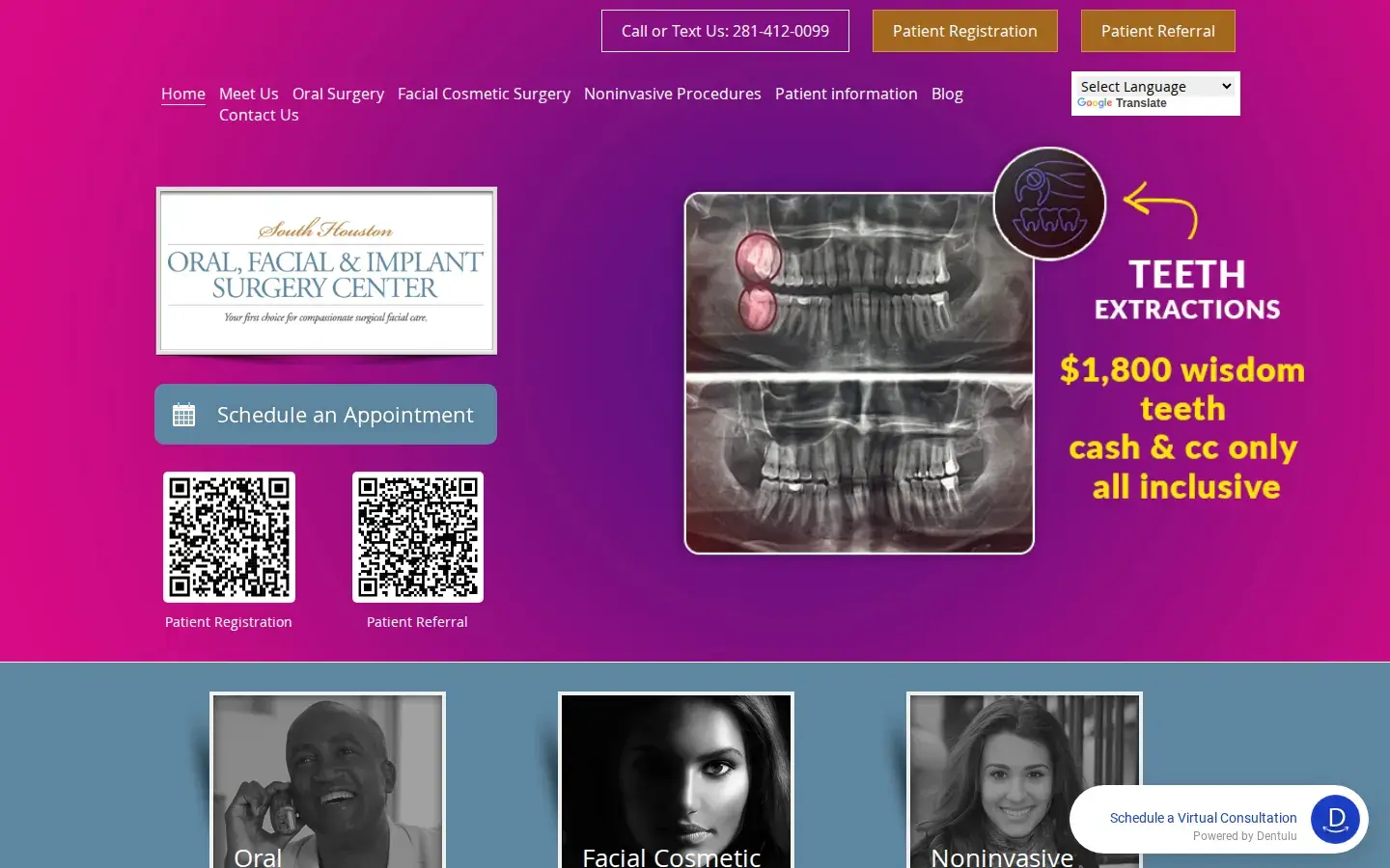 Homepage preview of South Houston Oral, Facial & Implant Surgery Center