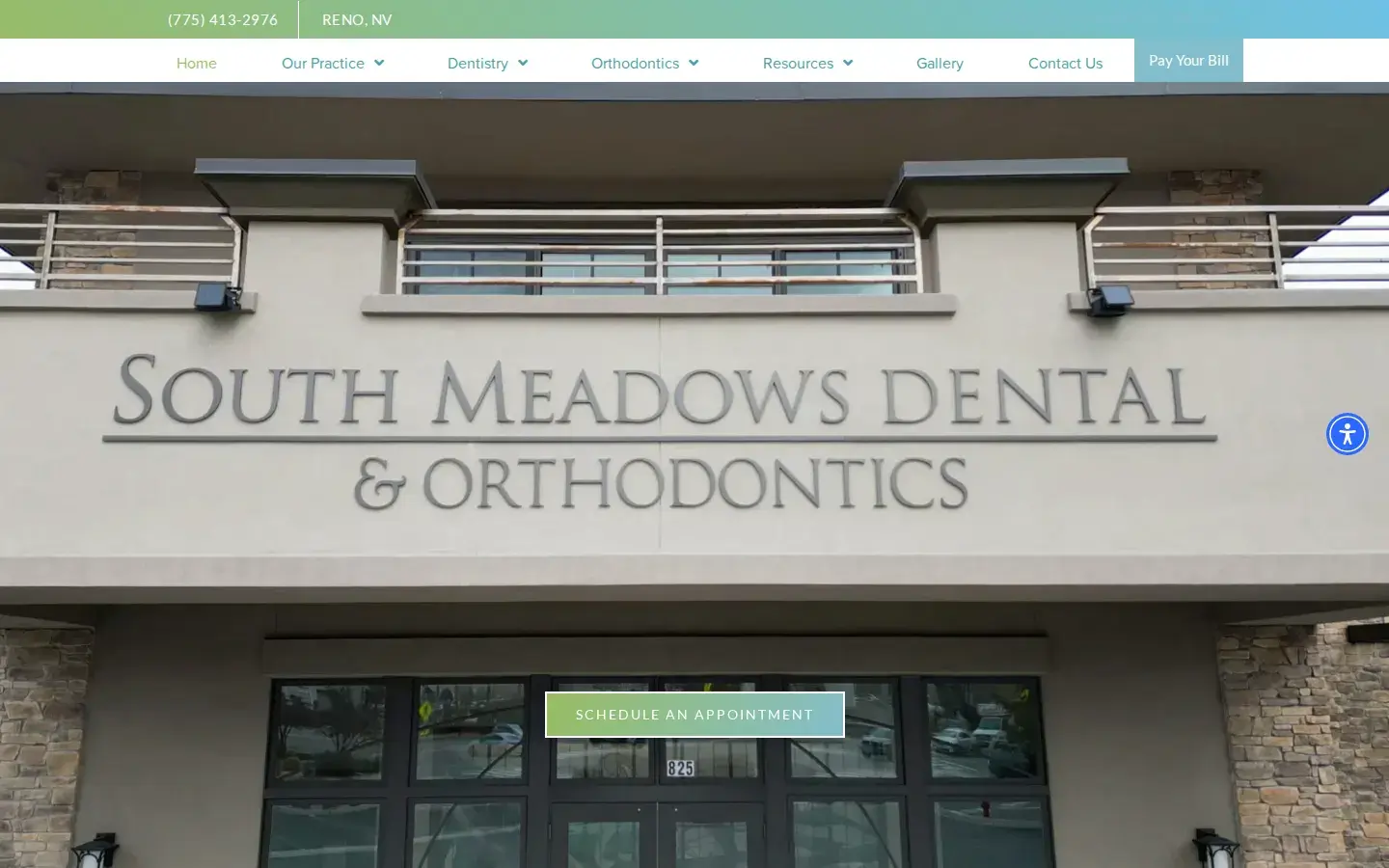 Homepage preview of South Meadows Dental