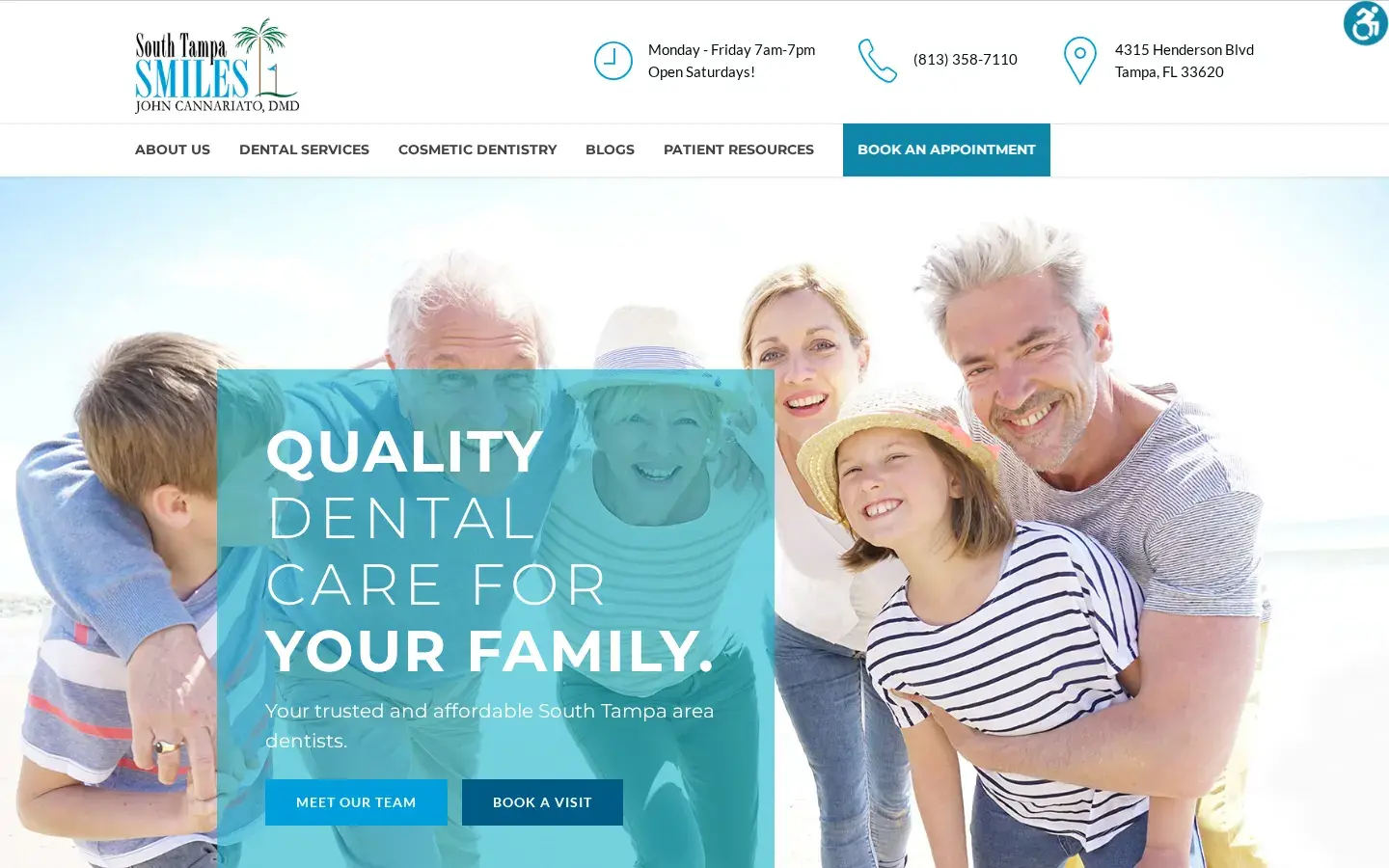 Homepage preview of South Tampa Smiles