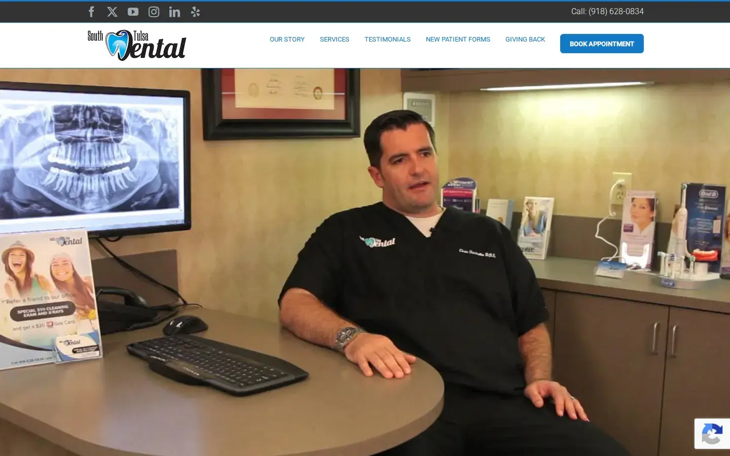 Homepage preview of South Tulsa Dental
