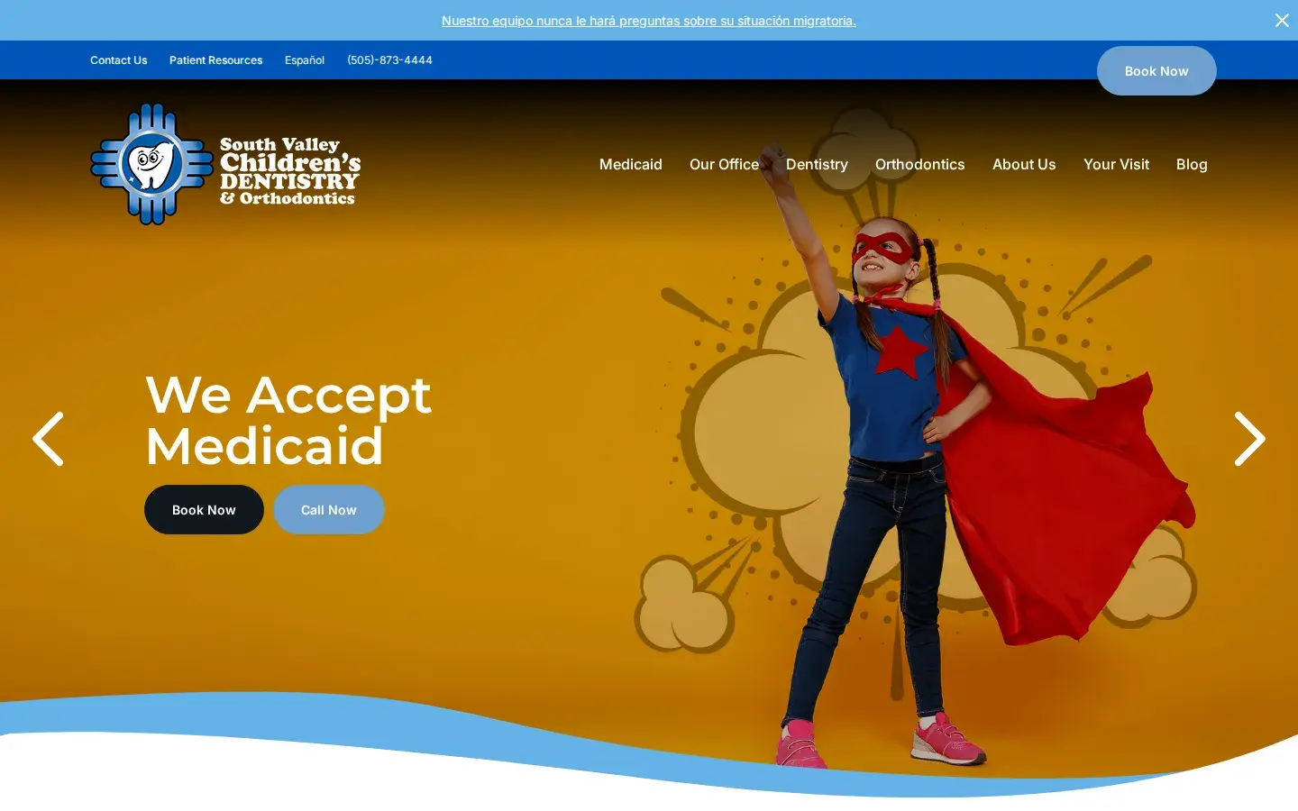 Homepage preview of South Valley Children’s Dentistry & Orthodontics