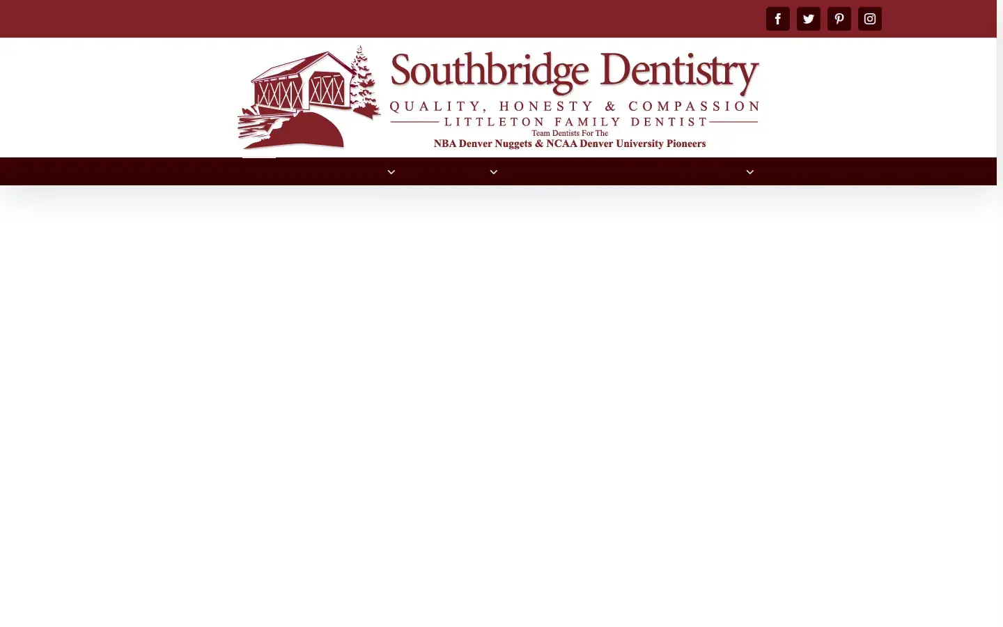 Homepage preview of Southbridge Dentistry