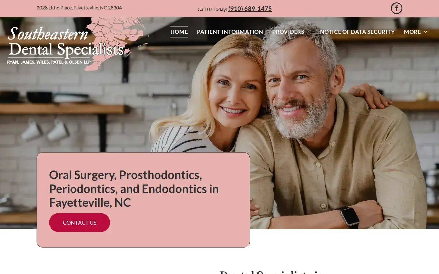 Homepage preview of Southeastern Dental Specialists