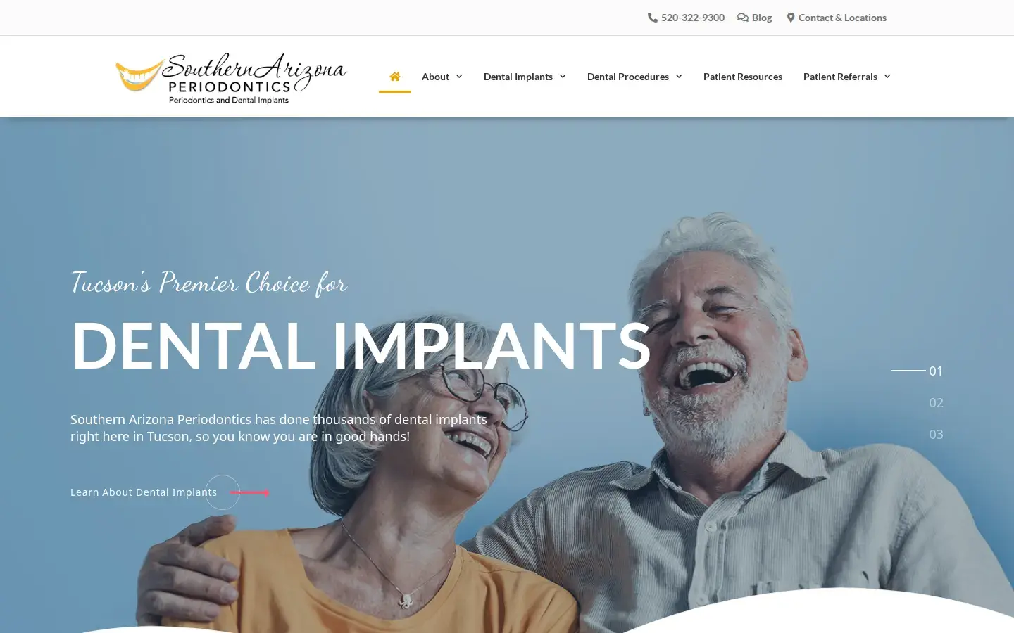 Homepage preview of Southern Arizona Periodontics, P.L.C.
