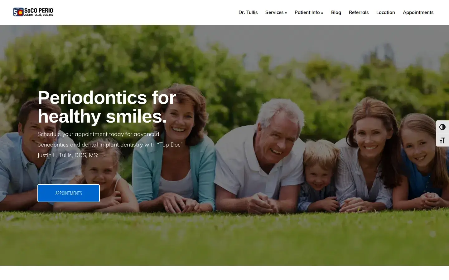 Homepage preview of Southern Colorado Periodontics & Implants