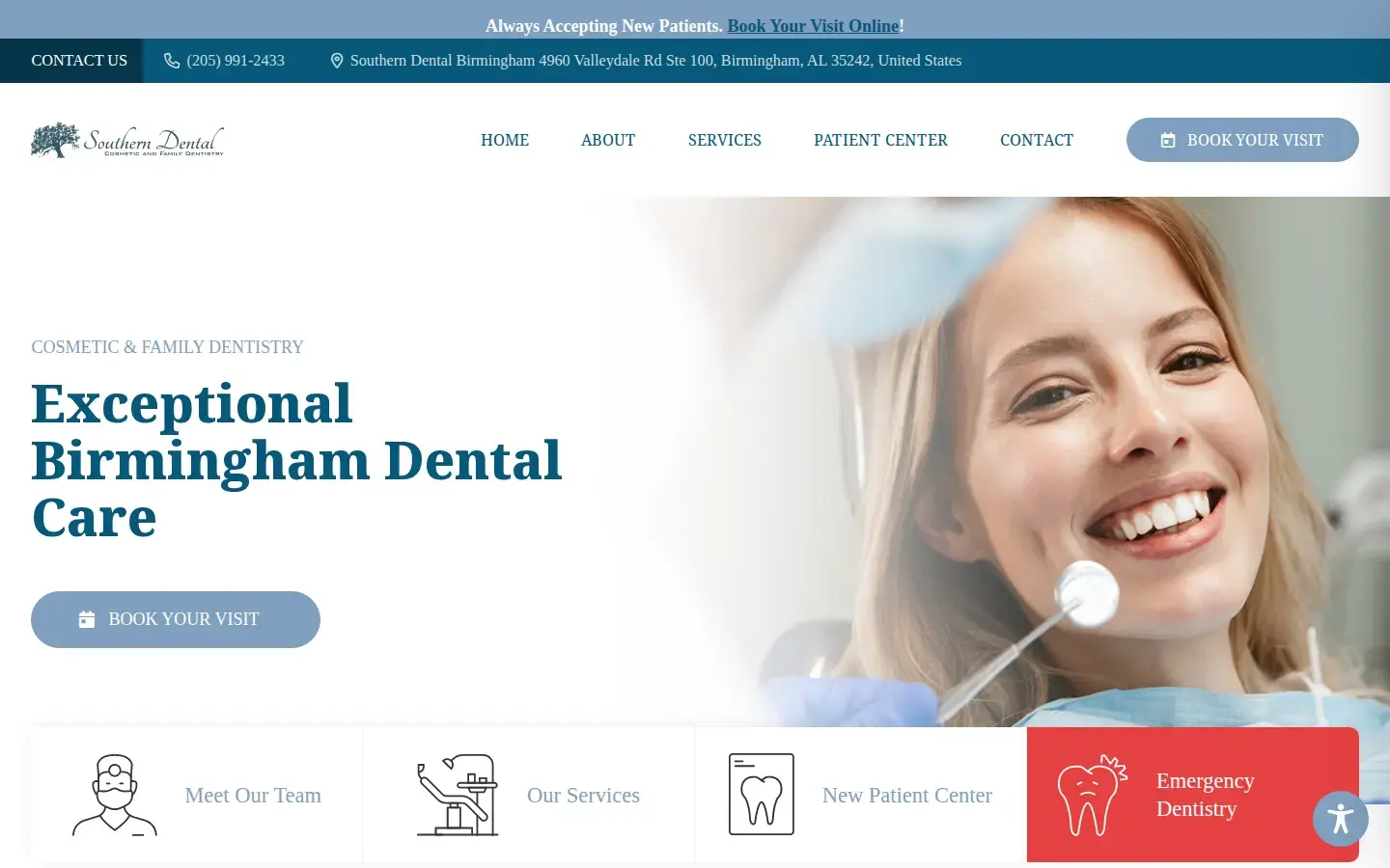 Homepage preview of Southern Dental Birmingham