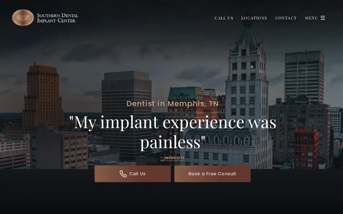Homepage preview of Southern Dental Implant Center