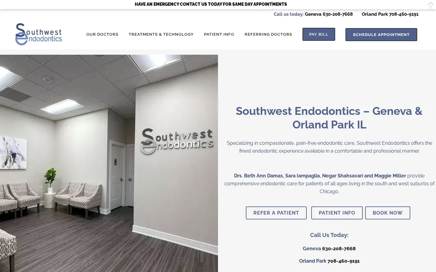Homepage preview of Southwest Endodontics