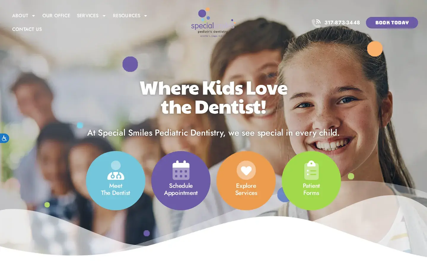 Homepage preview of Special Smiles Pediatric Dentistry