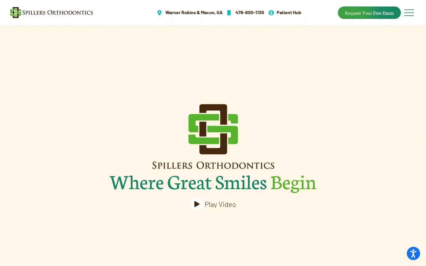Homepage preview of Spillers Orthodontics