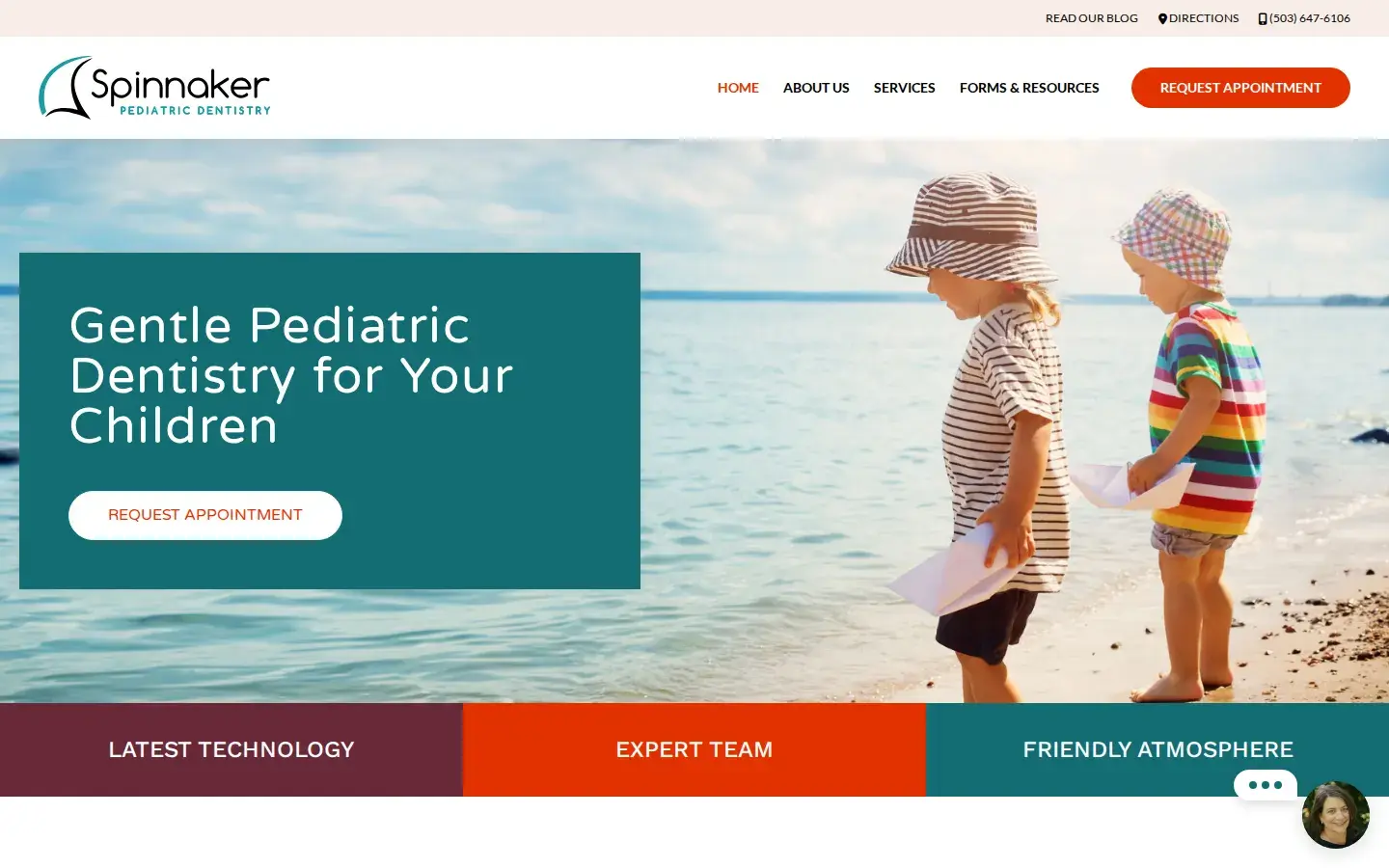 Homepage preview of Spinnaker Pediatric Dentistry