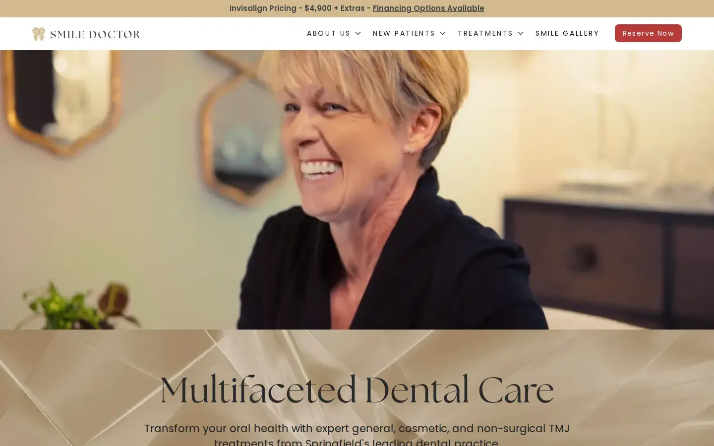 Homepage preview of Springfield Smile Doctor