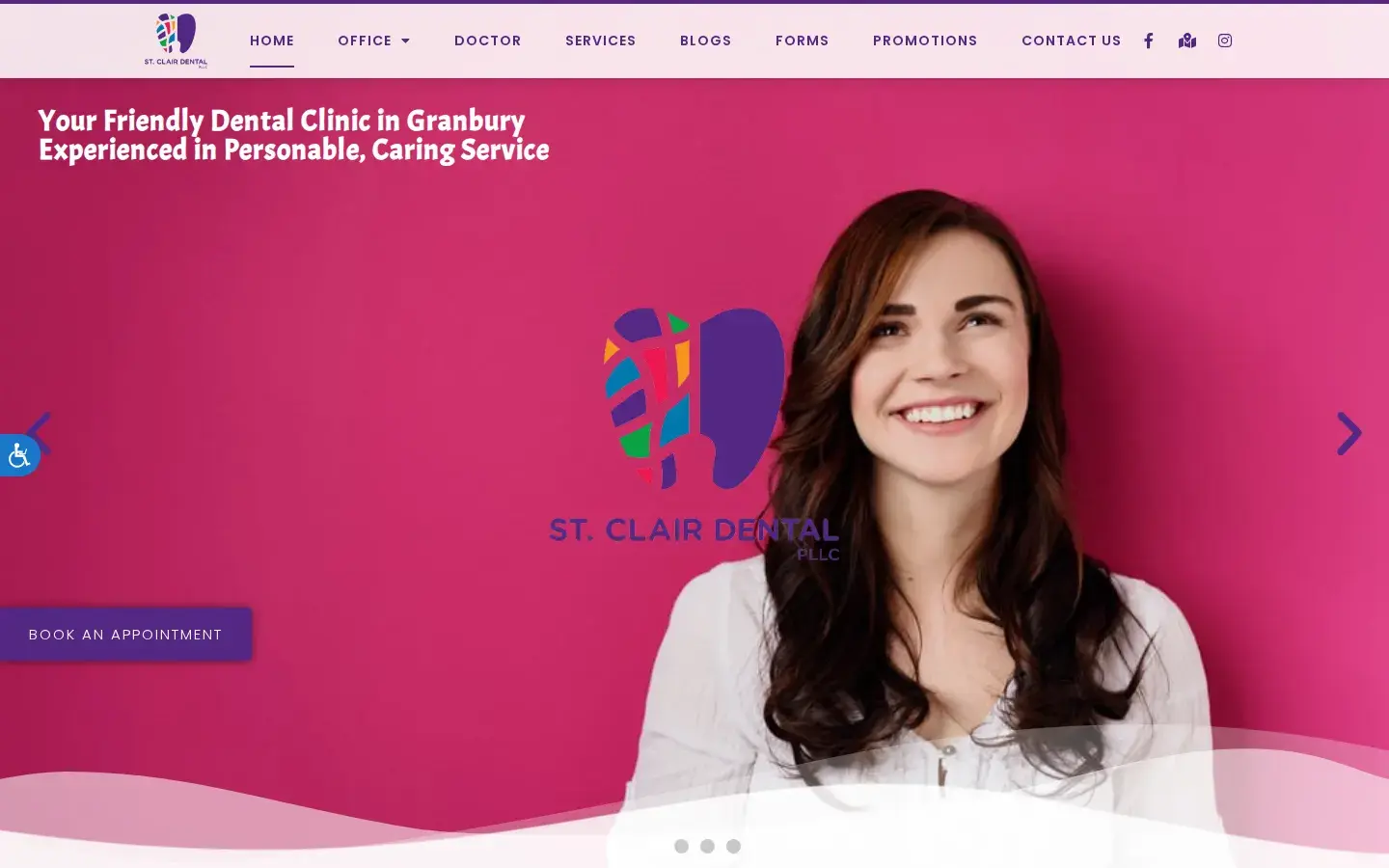 Homepage preview of St. Clair Dental, PLLC