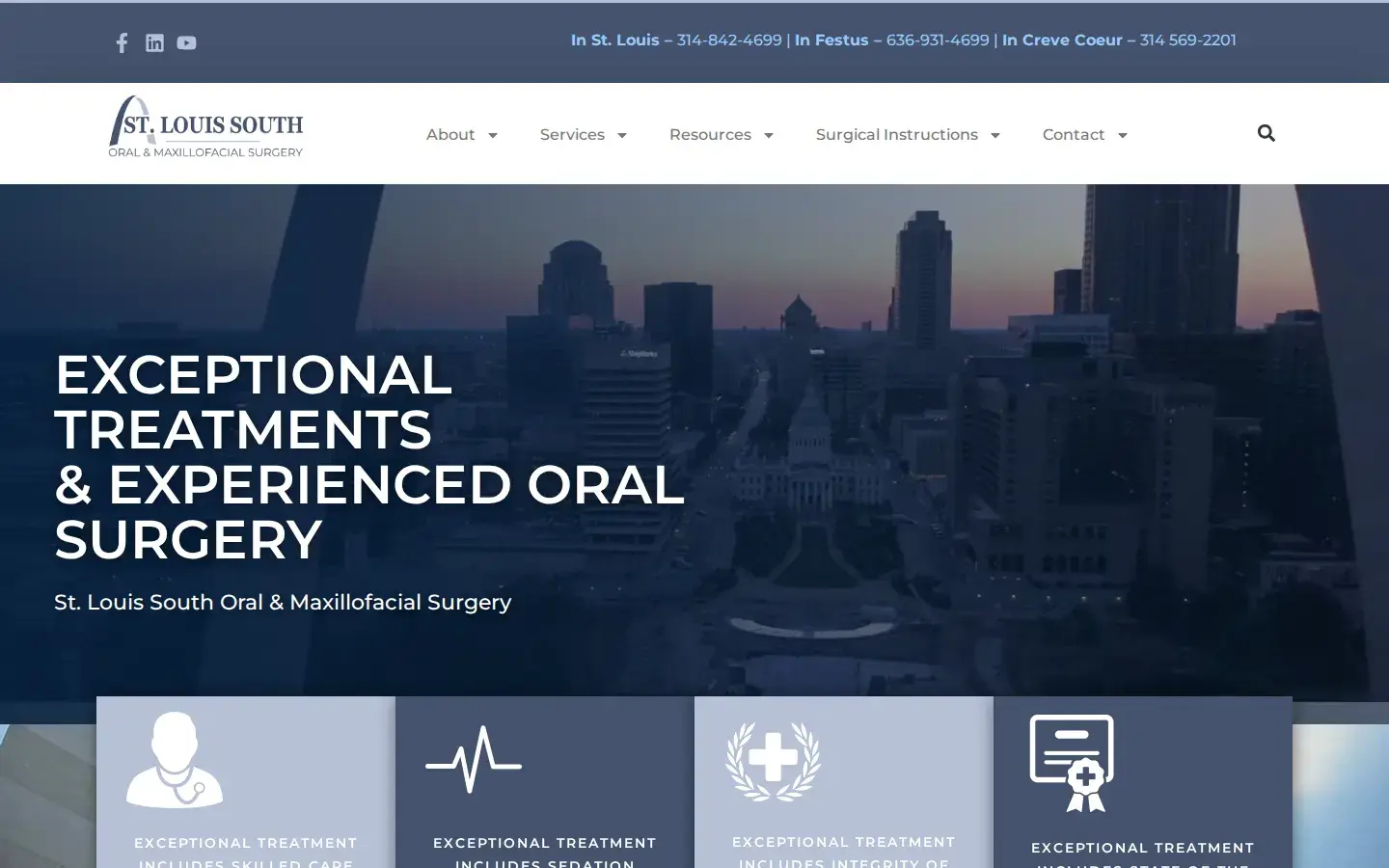 Homepage preview of St. Louis South Oral Surgery