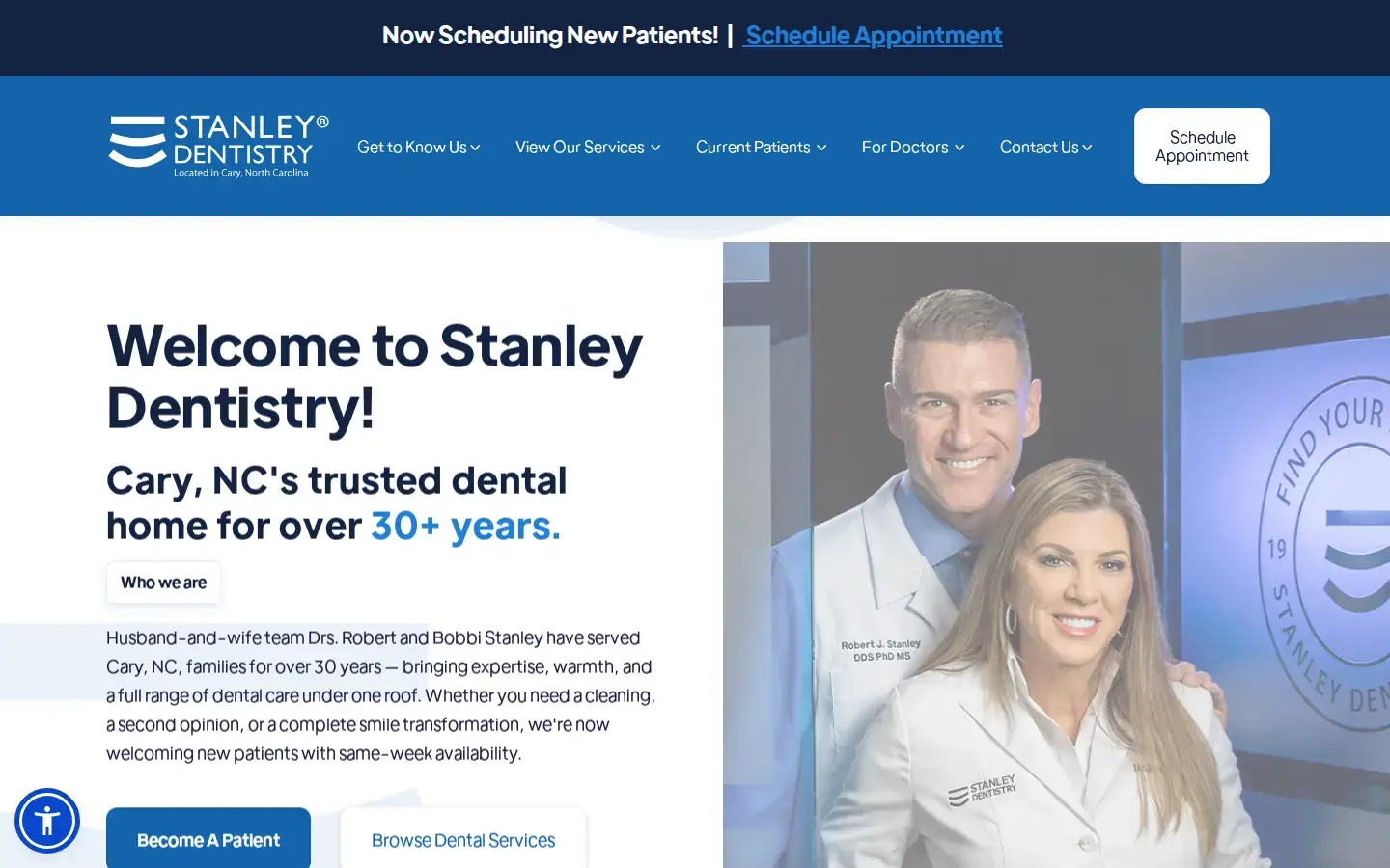 Homepage preview of Stanley Dentistry