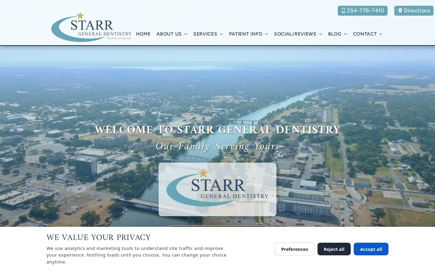 Homepage preview of Starr General Dentistry