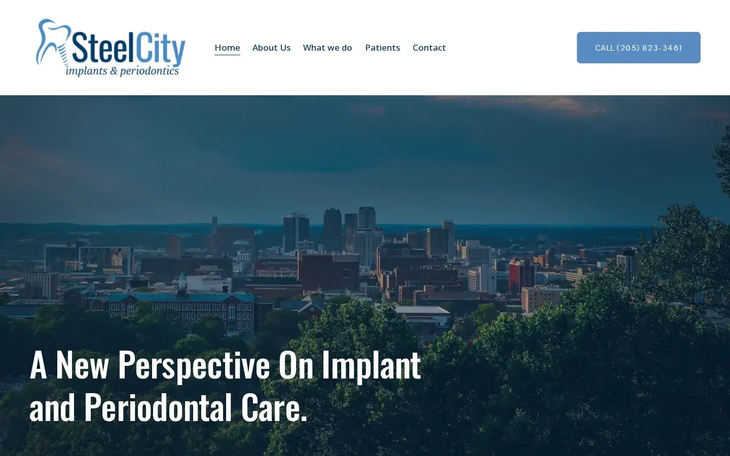 Homepage preview of Steel City Implants & Periodontics