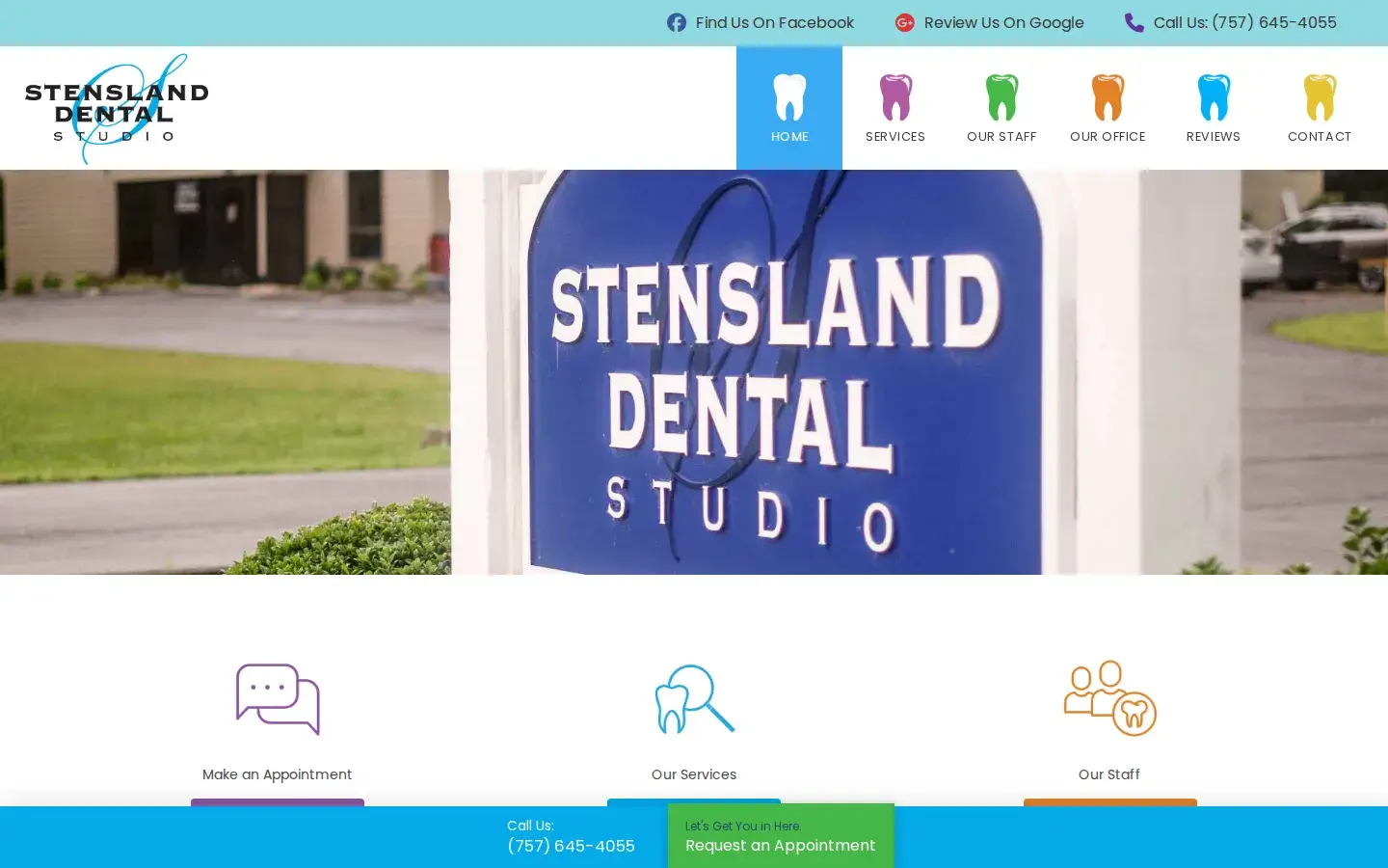 Homepage preview of Stensland Dental Studio