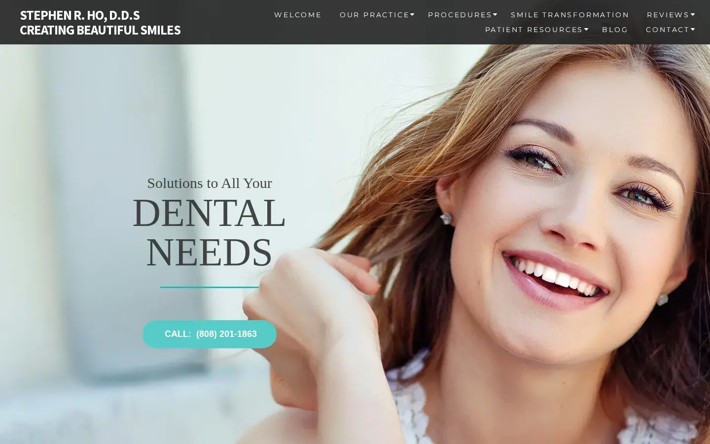 Homepage preview of Stephen R Ho DDS Inc.