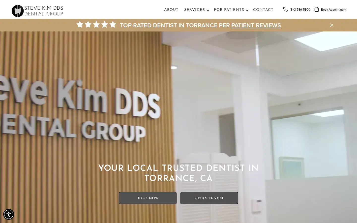 Homepage preview of Steve S. Kim, DDS