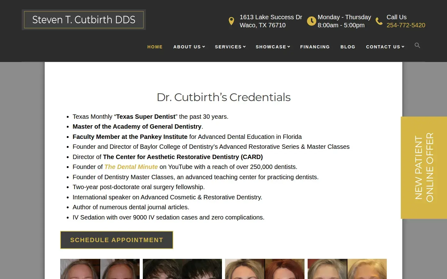 Homepage preview of Steven T. Cutbirth DDS