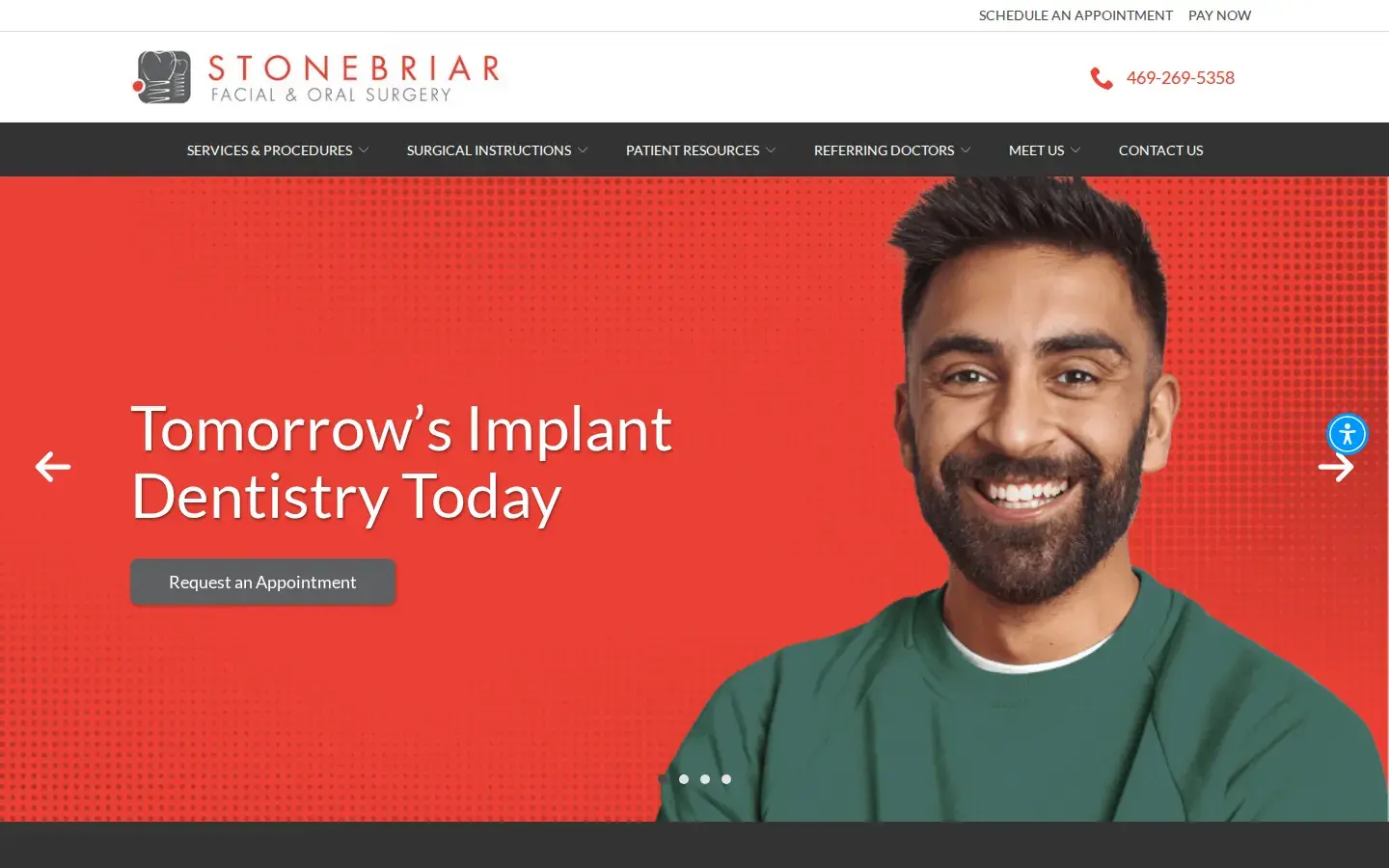 Homepage preview of Stonebriar Facial & Oral Surgery