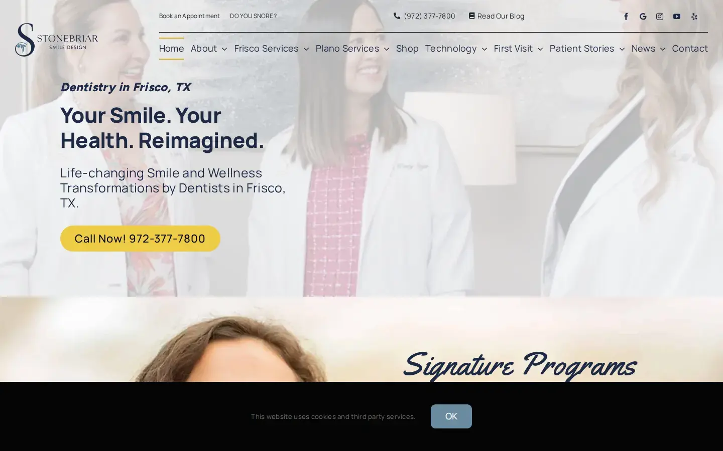 Homepage preview of Stonebriar Smile Design