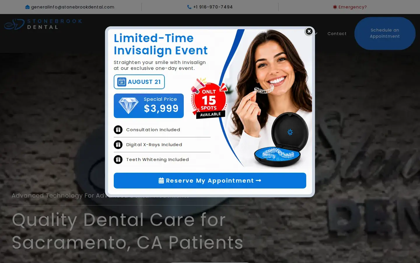 Homepage preview of Stonebrook Dental