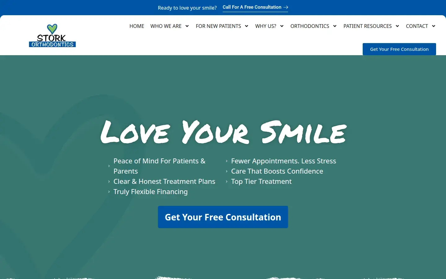 Homepage preview of Stork Orthodontics – Des Moines Orthodontist
