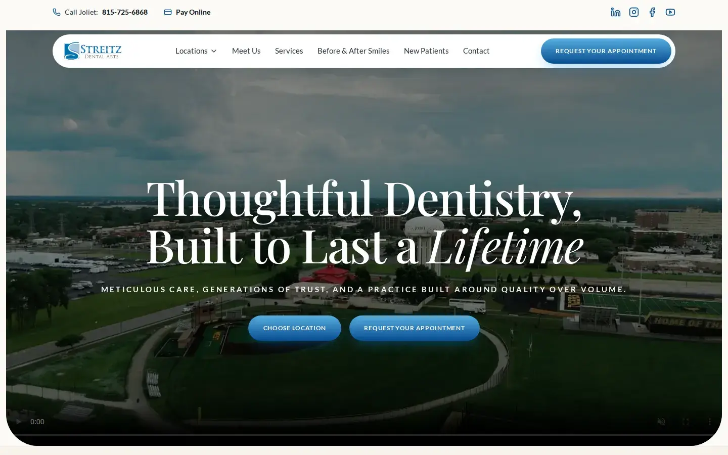 Homepage preview of Streitz Dental Arts