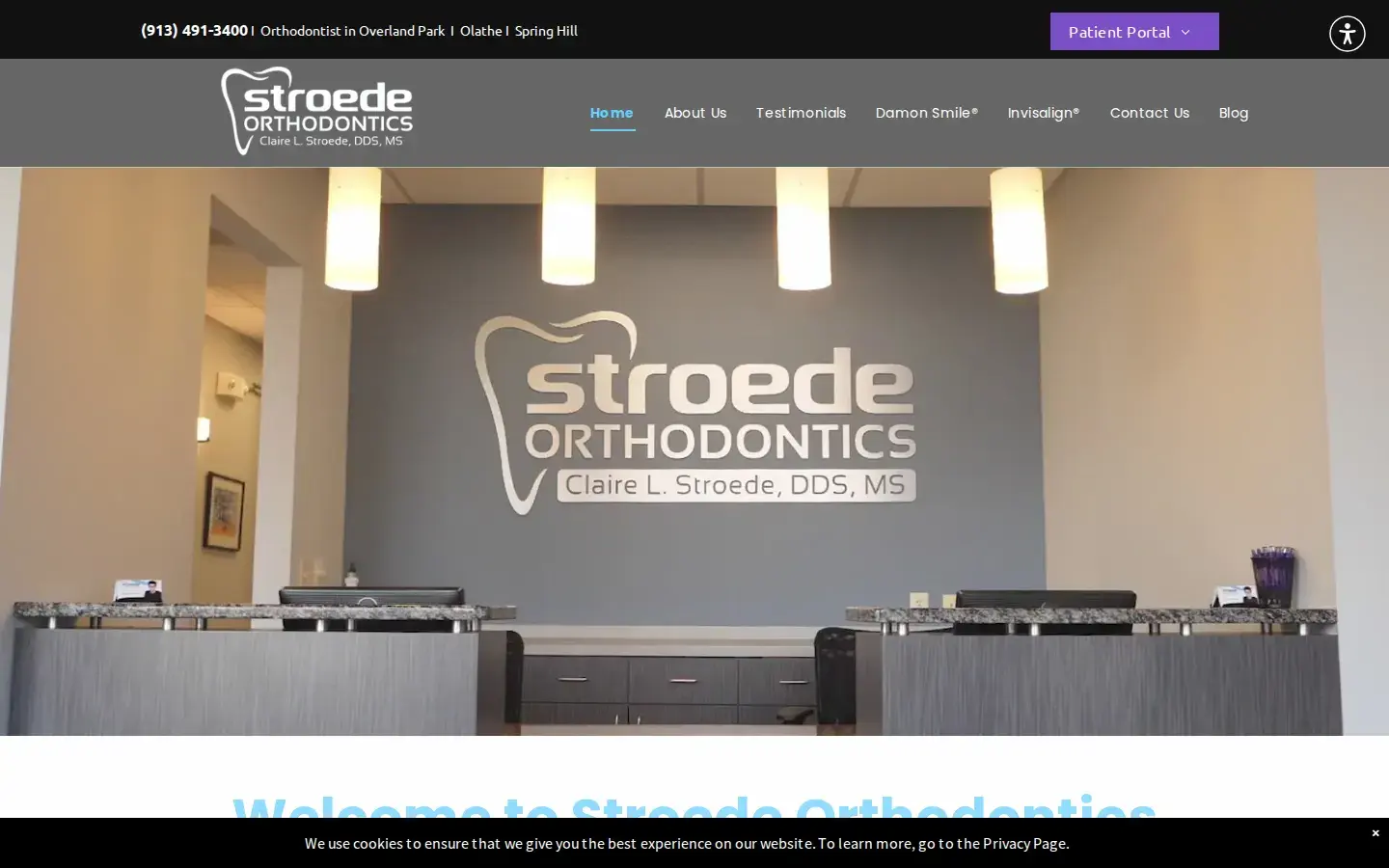 Homepage preview of Stroede Orthodontics