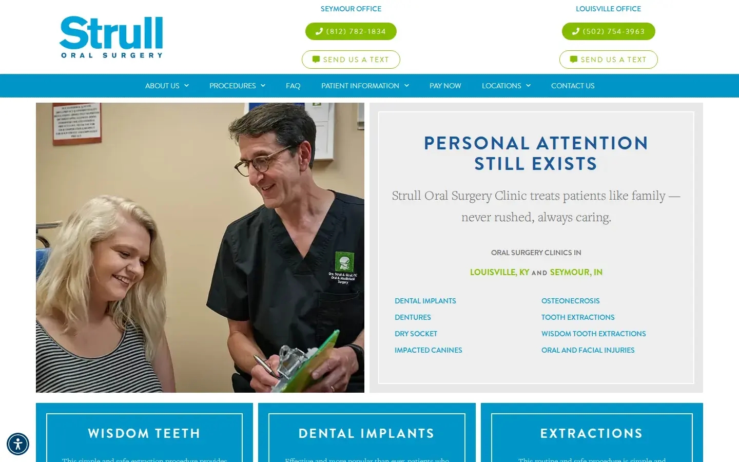 Homepage preview of Strull Oral Surgery