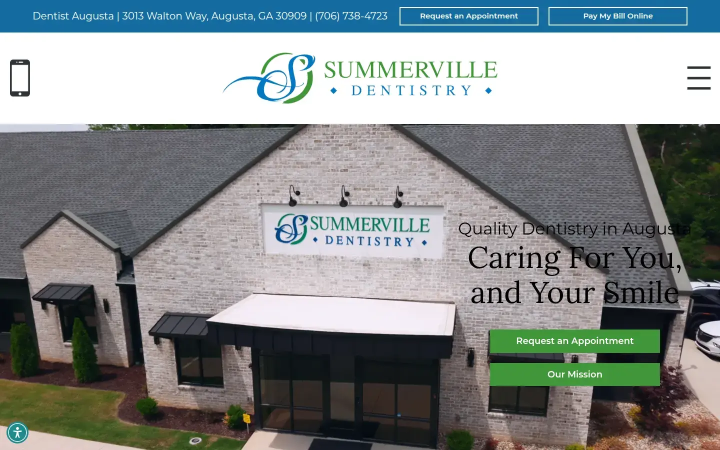 Homepage preview of Summerville Dentistry