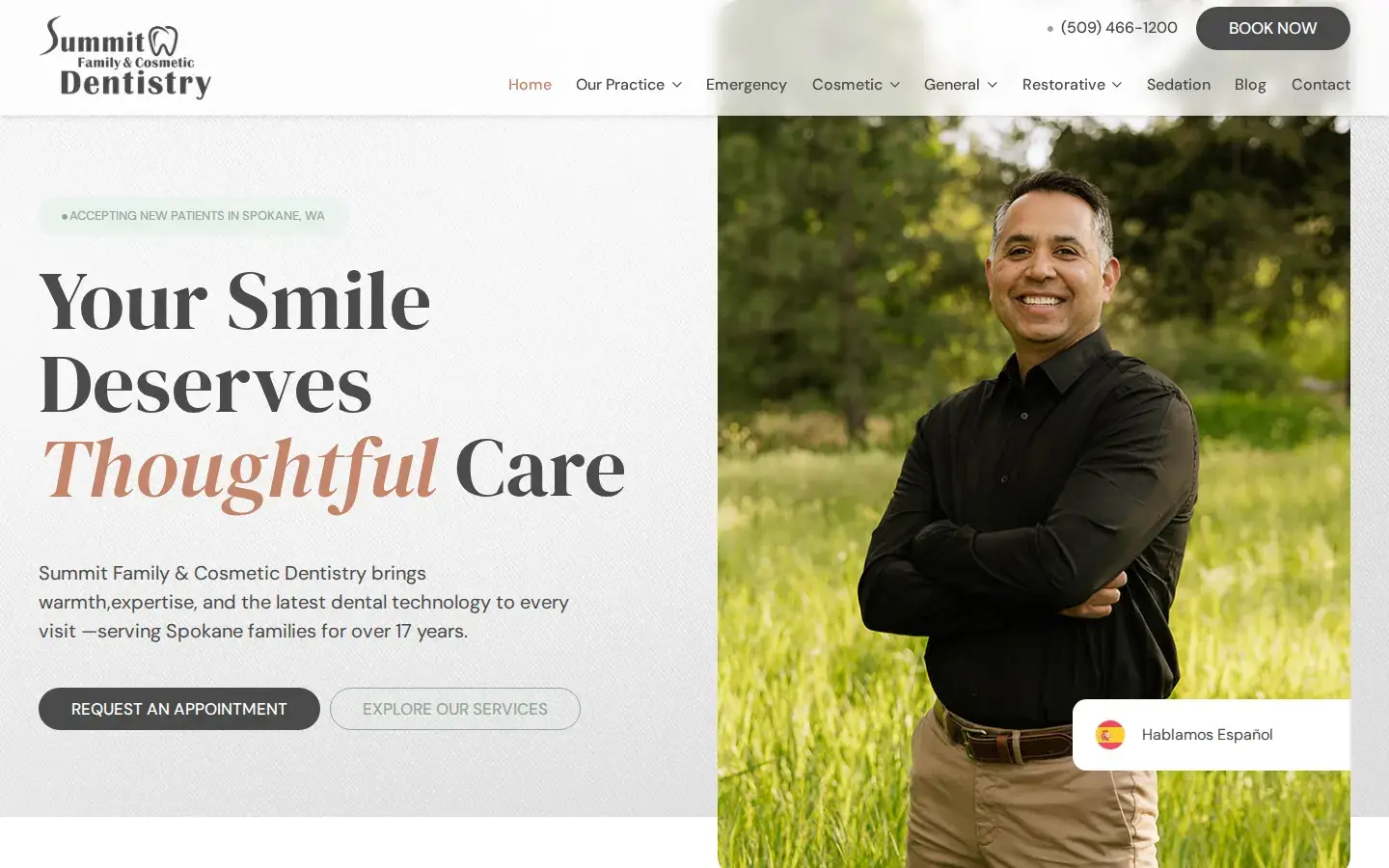 Homepage preview of Summit Family & Cosmetic Dentistry