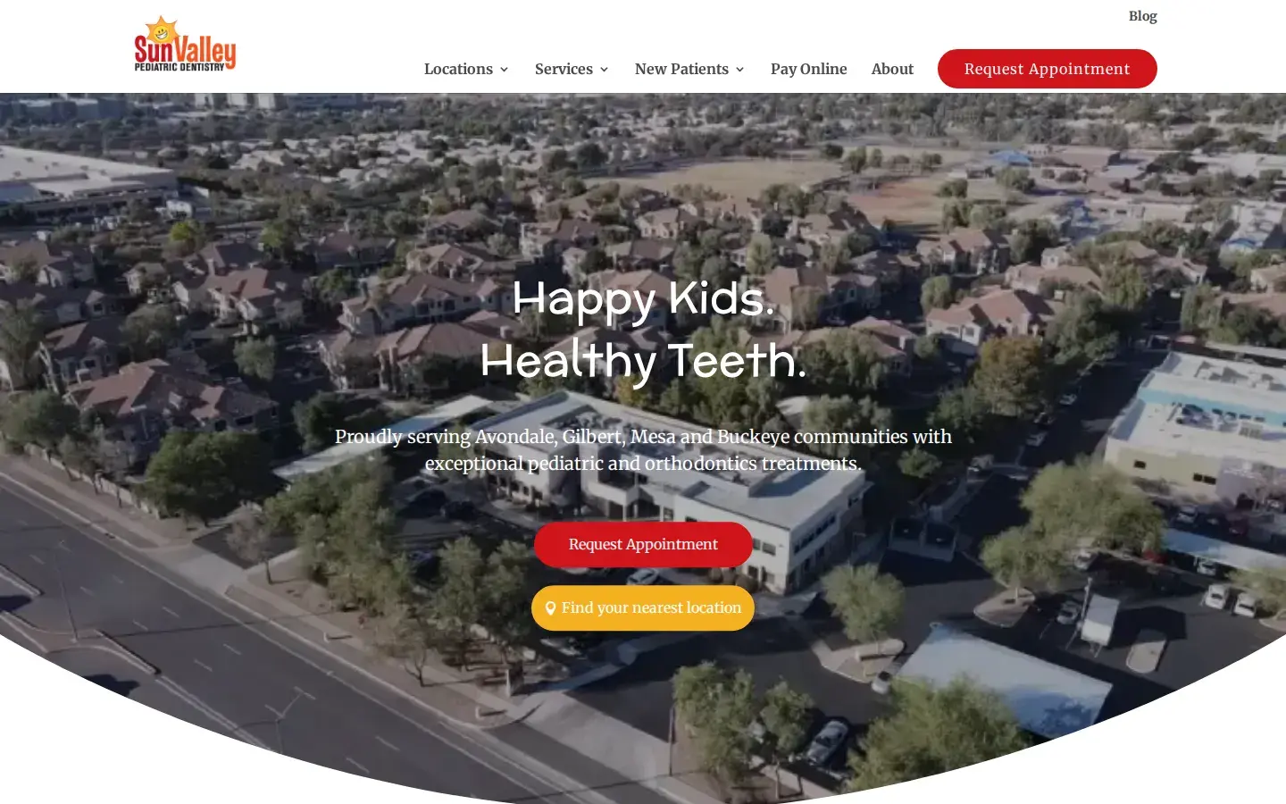 Homepage preview of Sun Valley Pediatric Dentistry - Mesa