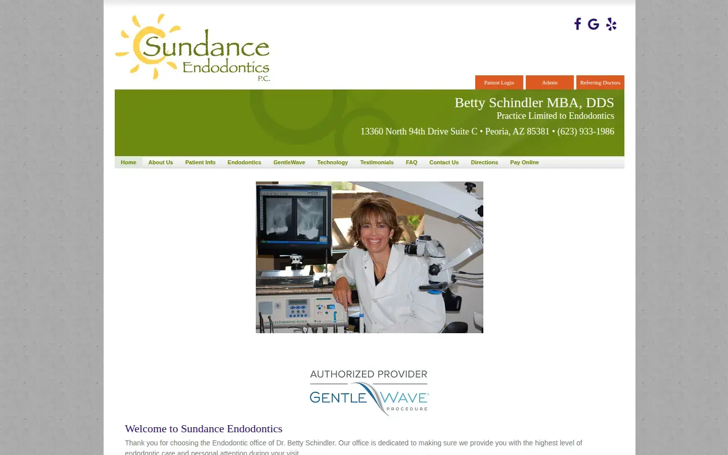 Homepage preview of Sundance Endodontics