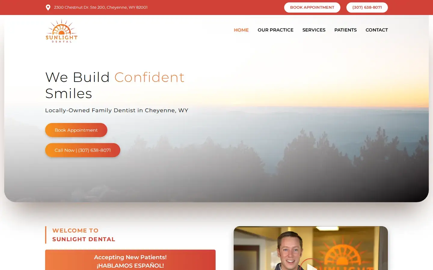 Homepage preview of Sunlight Dental