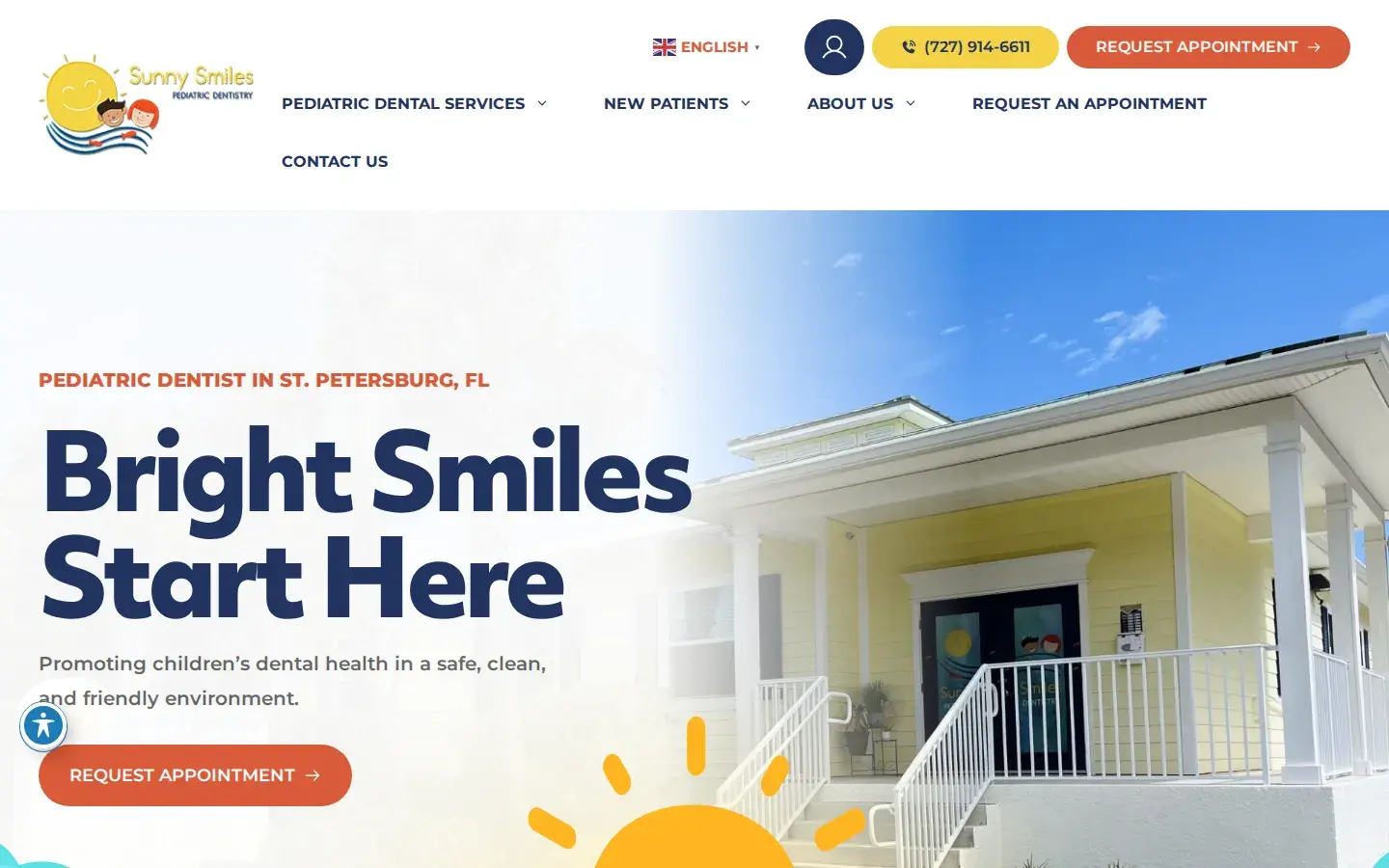 Homepage preview of Sunny Smiles Pediatric Dentistry - Marai Vales
