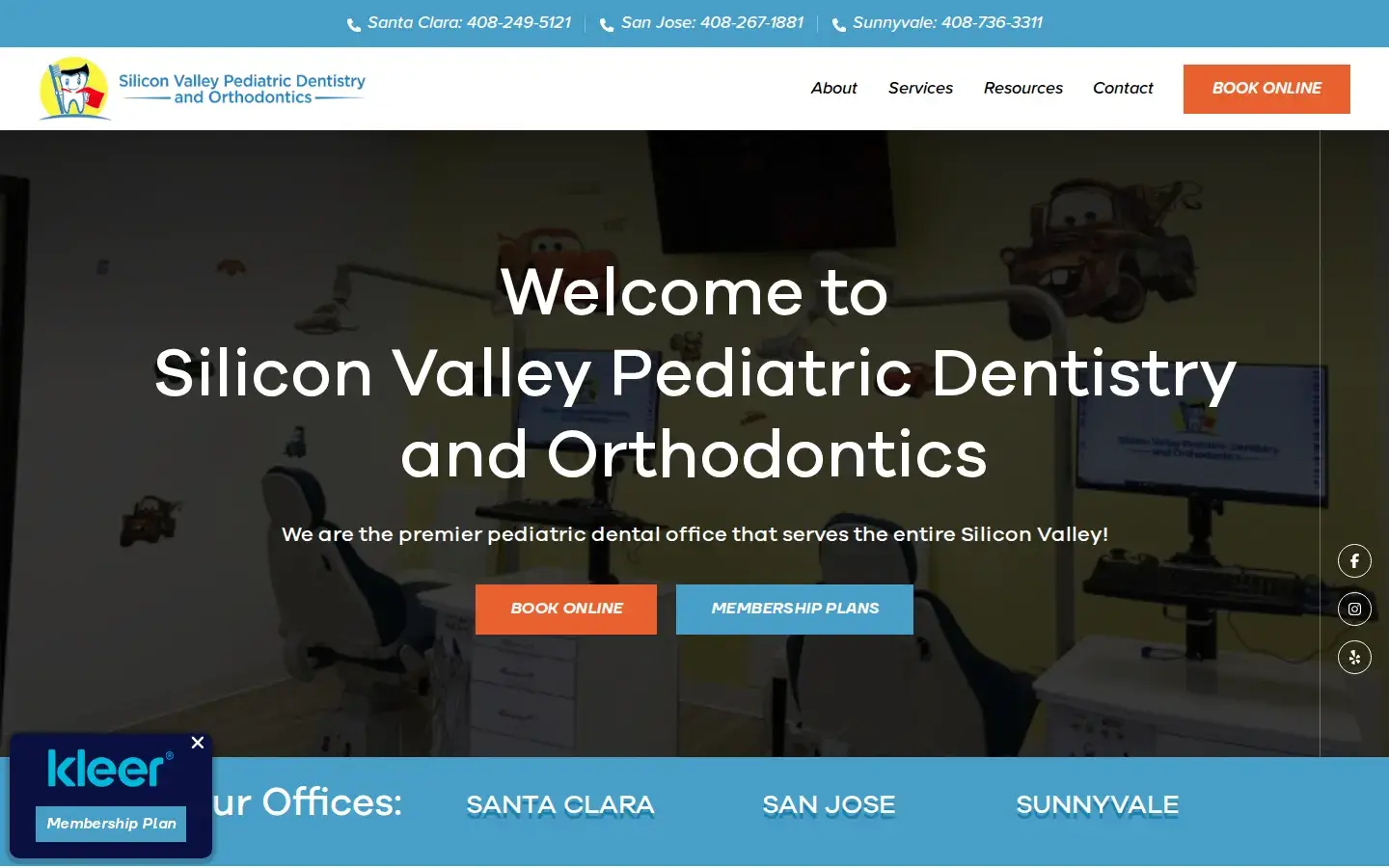 Homepage preview of Sunnyvale Pediatric Dentistry