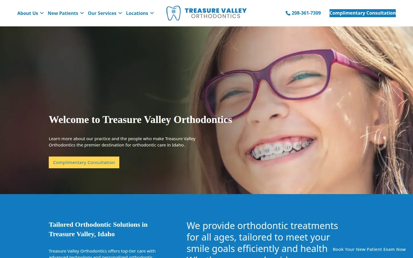 Homepage preview of Super Smiles Orthodontics