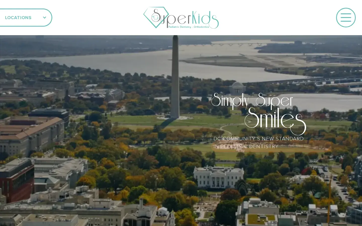 Homepage preview of SuperKids Pediatric Dentistry