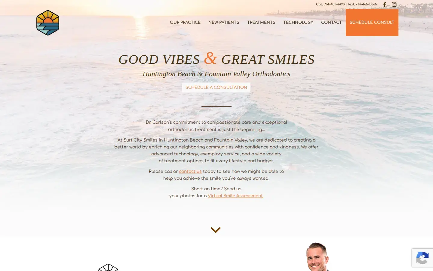 Homepage preview of Surf City Smiles