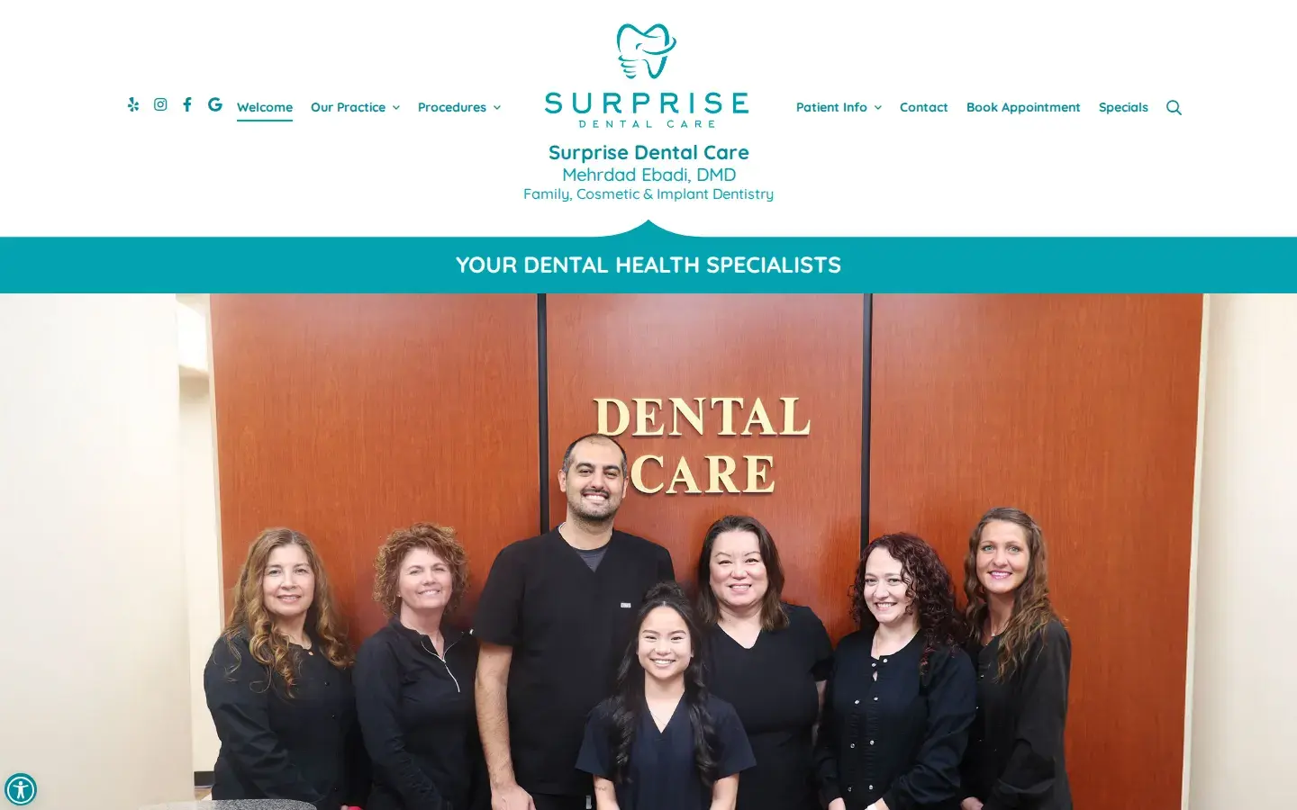 Homepage preview of Surprise Dental Care - Dr. Jenny V. Wang