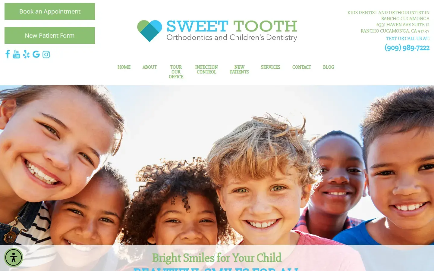 Homepage preview of Sweet Tooth Orthodontics and Children’s Dentistry
