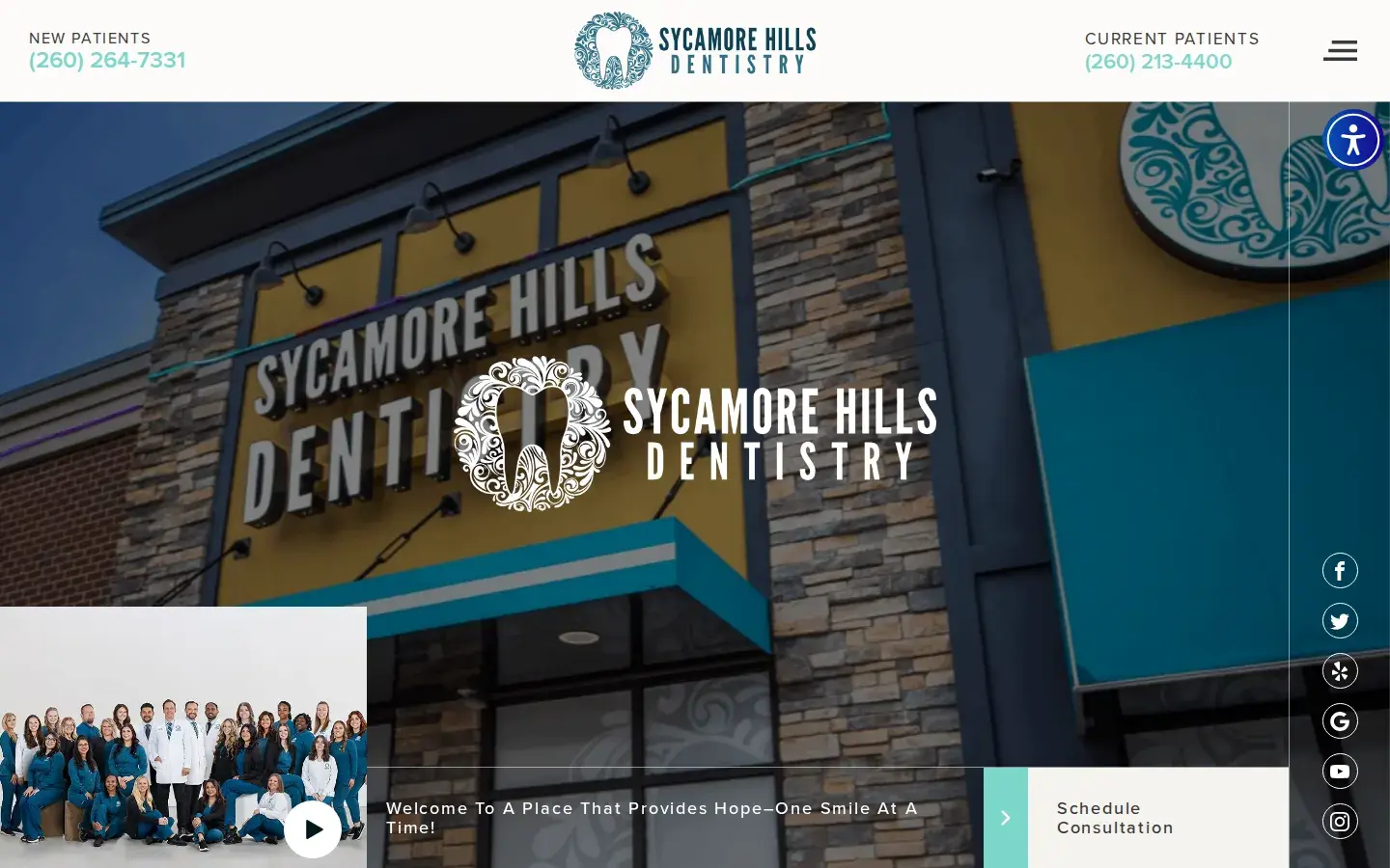 Homepage preview of Sycamore Hills Dentistry