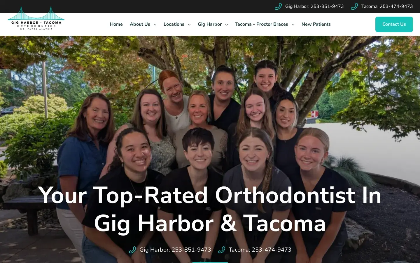 Homepage preview of Tacoma Orthodontics