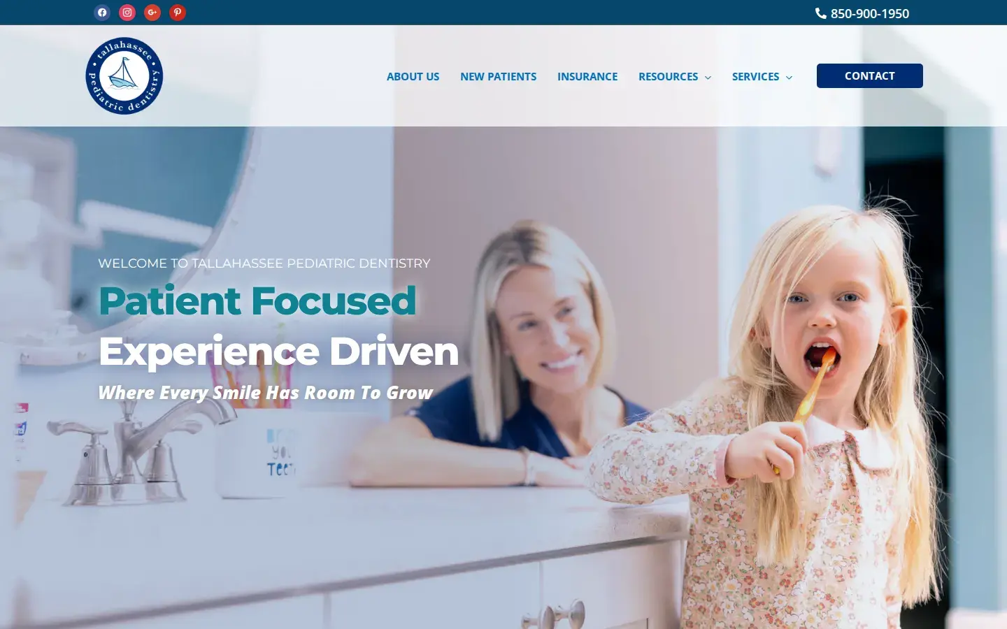 Homepage preview of Tallahassee Pediatric Dentistry